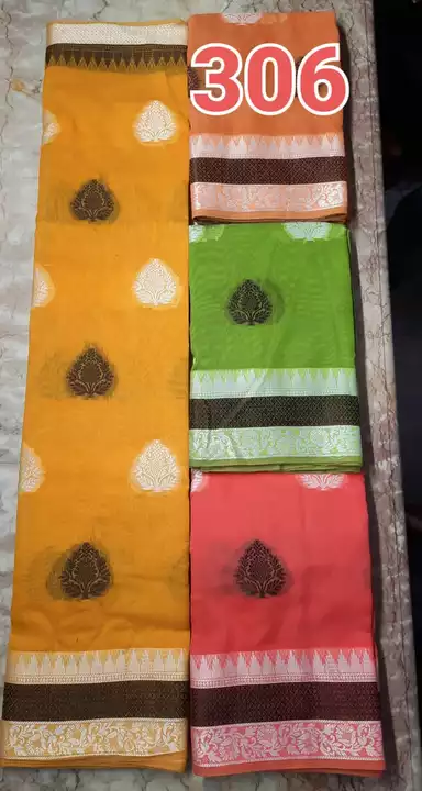 Cotton jaquard butta saree  uploaded by Vrundavan Saree on 12/31/2022