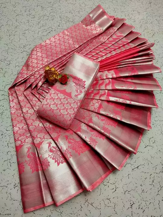 Semi silk saree uploaded by SHREE VINAYAGA TEX on 12/31/2022
