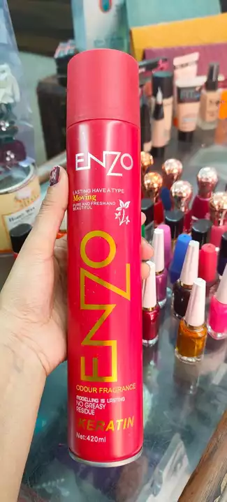 Combo Set of Enzo Hair Styling Hair Spray 400ml  Makeup Fixer 100ml