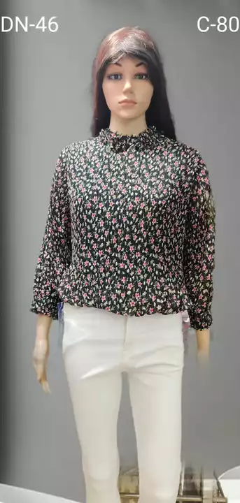 Fancy crepe tops uploaded by Shanu collection on 5/29/2024