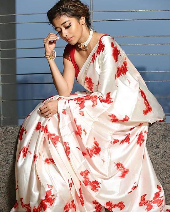 Satin silk saree uploaded by business on 2/8/2021