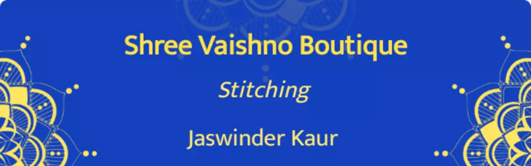 Visiting card store images of Shree Vaishno Boutique