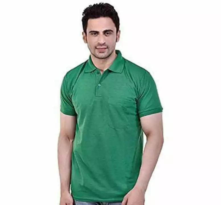*SMAN Men's Polo T-Shirt Regular Fit Half Sleeves with Pocket and Bottom Neck Collar for Casual and  uploaded by SN creations on 12/31/2022