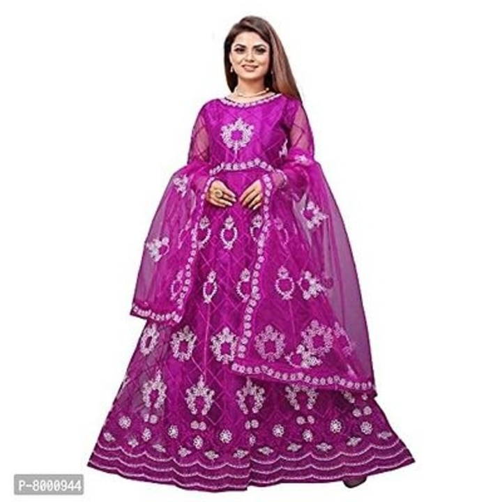 JULEE Women's Net Embroidered Semi-Stitched Gown Dwarkesh Firozi uploaded by Shopping Mart  on 5/31/2024
