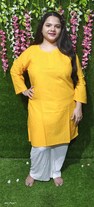 Lucknowi Andaaz Cotton kurtis uploaded by JDC Plus size women's clothing Store on 12/31/2022
