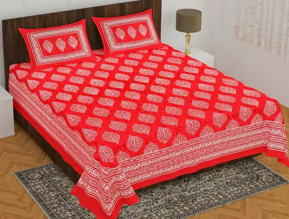 Rajasthani cotton bedsheet uploaded by Ankita hand block print on 1/1/2023