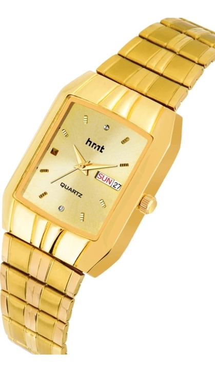 HMT DLX Premium Gold Watch For Men and Metal (Brass) Series Day and Date  uploaded by ANJIL INDUSTRIES  on 1/1/2023