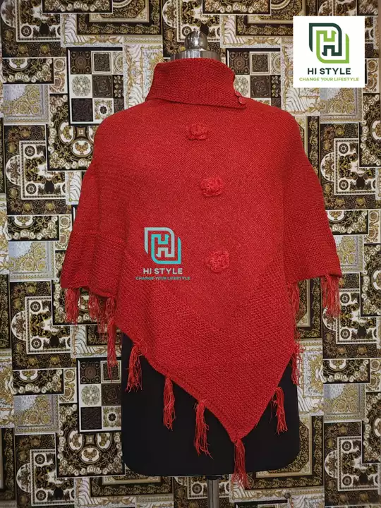 Post image Woolen Poncho 😍😻🤩 Winter Collection 2023