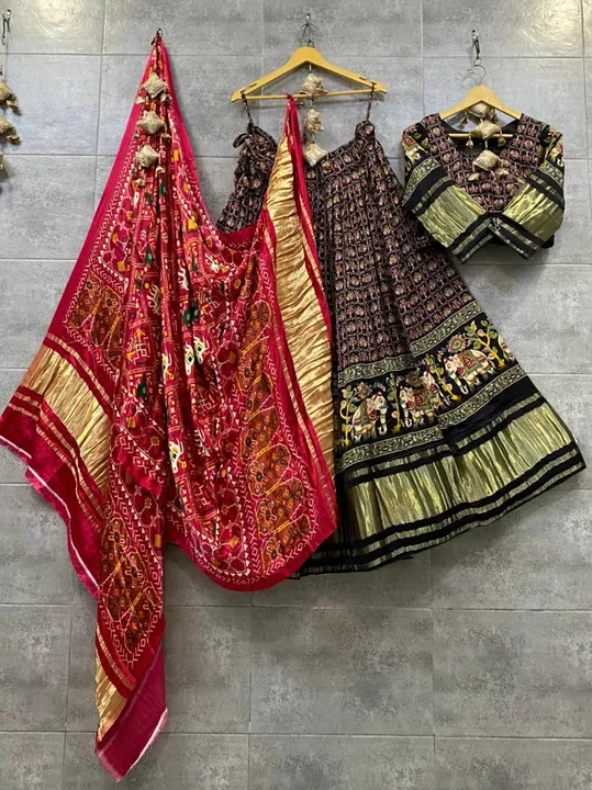 Gaji silk langha Choli  uploaded by Ef fashions Ahmedabad on 1/1/2023