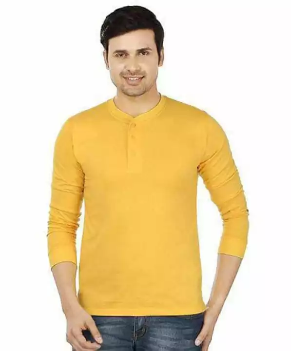 *Men's Polycotton Solid Henley Tees*

*Price 325*

*Free Shipping Free Delivery*

*Fabric*: Polycott uploaded by SN creations on 1/1/2023