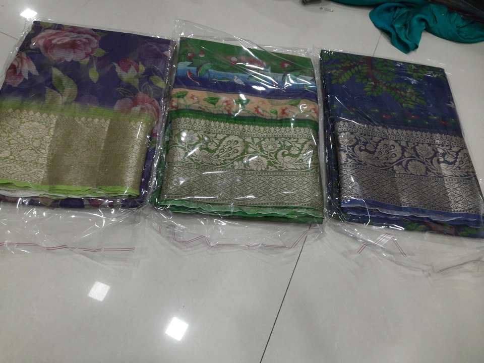 Silk kota digital print sarees uploaded by SAI MOUNIKA SAREES on 1/1/2023