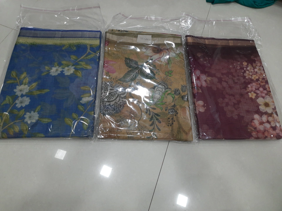 Digital cotton kota sarees uploaded by business on 1/1/2023