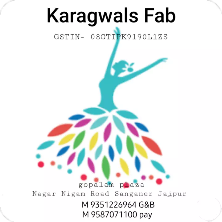 Visiting card store images of Karagwals Fab