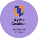 Business logo of Aysha creation