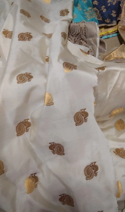 pure silk by chiniya. fabrics uploaded by Banarasi saree on 1/1/2023
