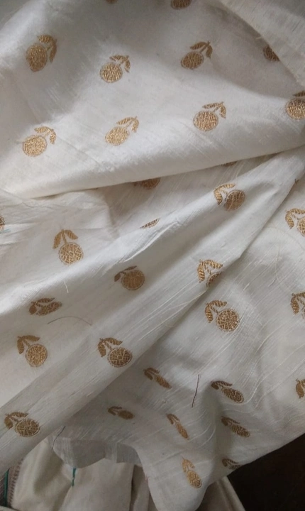 pure silk by raw silk fabrics uploaded by Banarasi saree on 1/1/2023