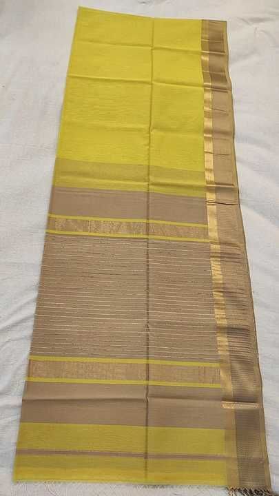 Maheshwari silk cotton jute pallu saree uploaded by Maheshwari saree's on 2/8/2021