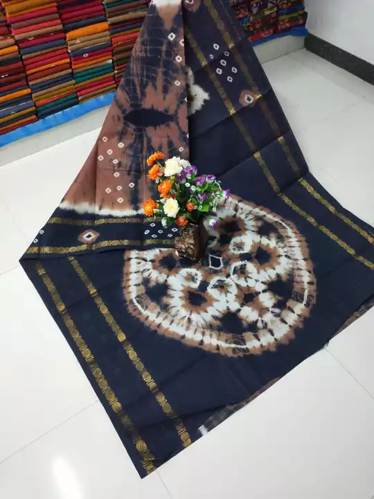 Bandhani cotton sungudi sarees uploaded by SKS GARMENTS on 5/17/2024