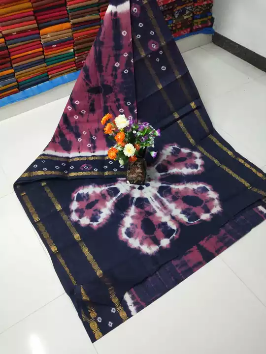 Bandhani cotton sungudi sarees uploaded by SKS GARMENTS on 1/2/2023