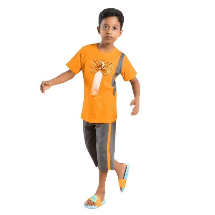 Kids set TOP AND 3/4TH PANT  uploaded by Max Zone Fashion on 1/2/2023