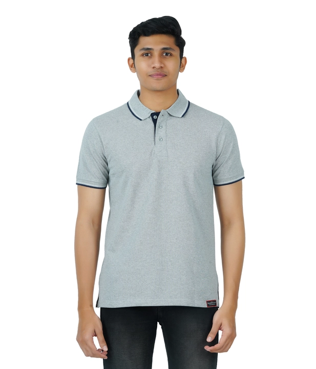 Mens Polo tshirt grey uploaded by business on 1/2/2023