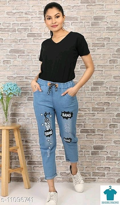 Flying Trendy  Women Jogger
Fabric: Denim
Multipack: 1
Sizes:
26 (Waist Size: 26 in Length Size: 40  uploaded by business on 2/8/2021