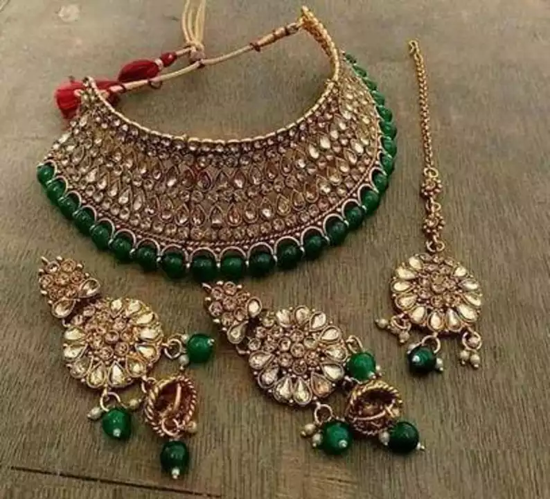 *Bridal Wear Alloy Fancy Jewellery Set For Womens*

*Price 520*

*Free Shipping Free Delivery*

*Mat uploaded by SN creations on 1/2/2023