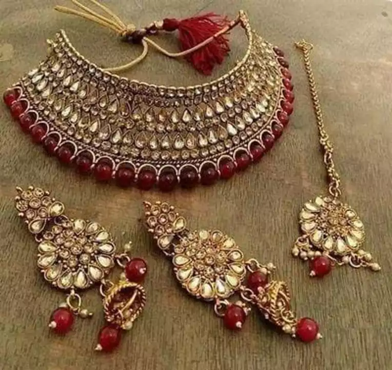 *Bridal Wear Alloy Fancy Jewellery Set For Womens*

*Price 520*

*Free Shipping Free Delivery*

*Mat uploaded by SN creations on 1/2/2023