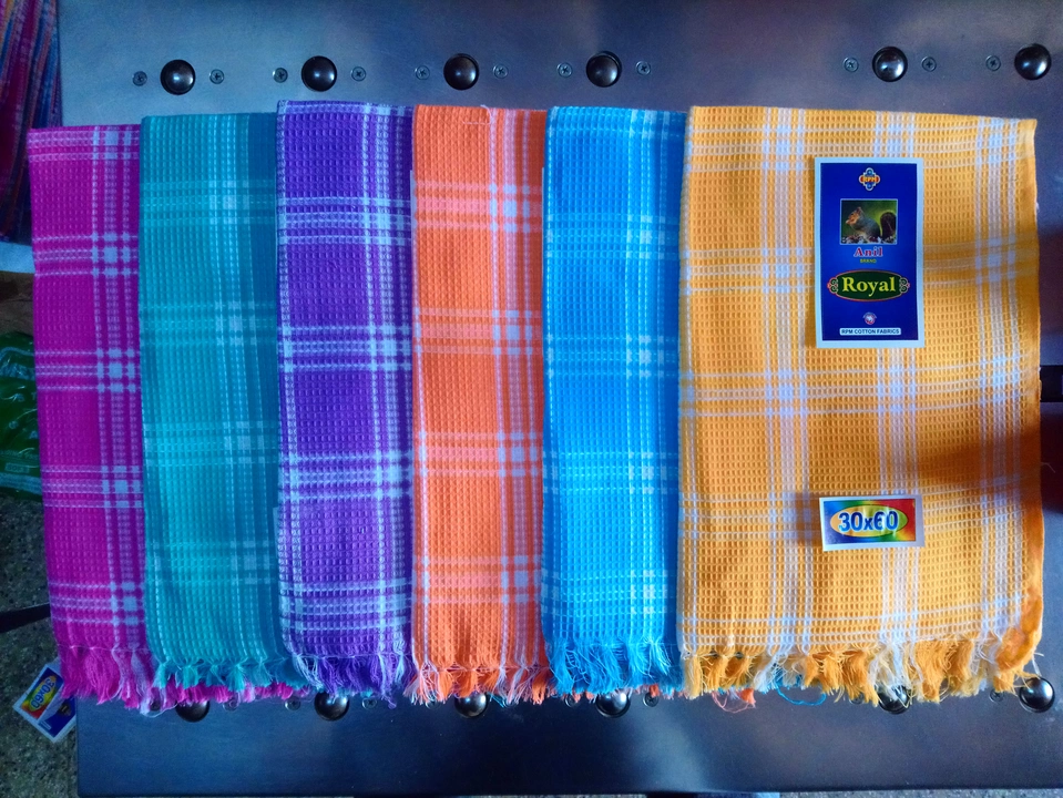Royal Color 100% Cotton Towel 30*60 size uploaded by RPM COTTON FABRICS on 1/2/2023