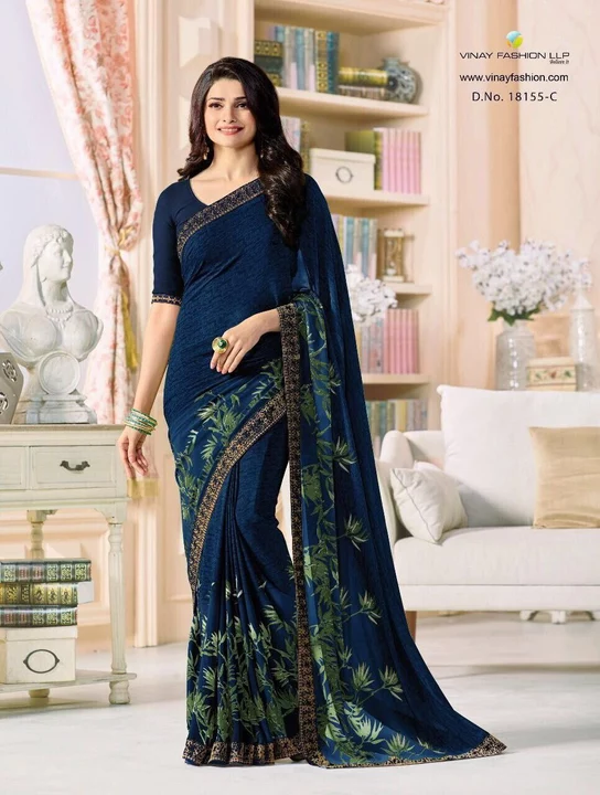 Exclusive georegette saree uploaded by GS TRADERS on 1/2/2023