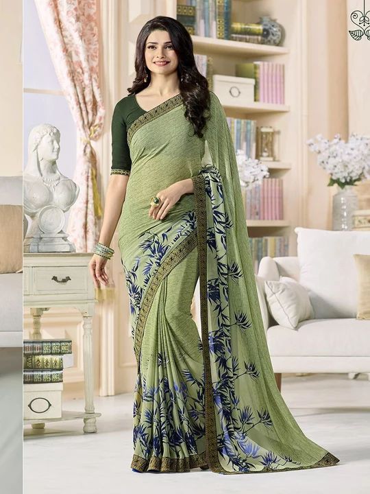 Exclusive georegette saree uploaded by GS TRADERS on 1/2/2023