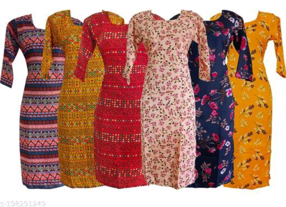 Round neck printed kurti  uploaded by All clothes product on 1/2/2023