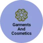 Business logo of Garments and cosmetics
