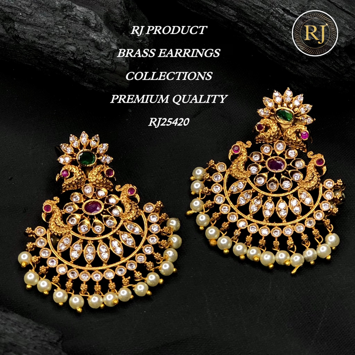 Gold matter finish earrings  uploaded by Radhe jewellery  on 5/28/2024