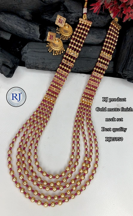 Gold finish harm set  uploaded by Radhe jewellery  on 5/28/2024