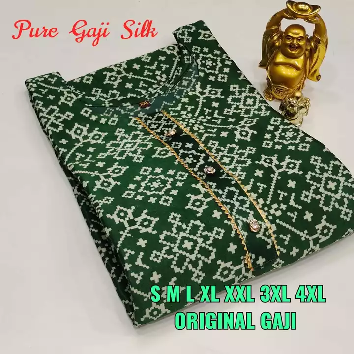 Gaji silk kurti uploaded by Vasangini on 1/2/2023