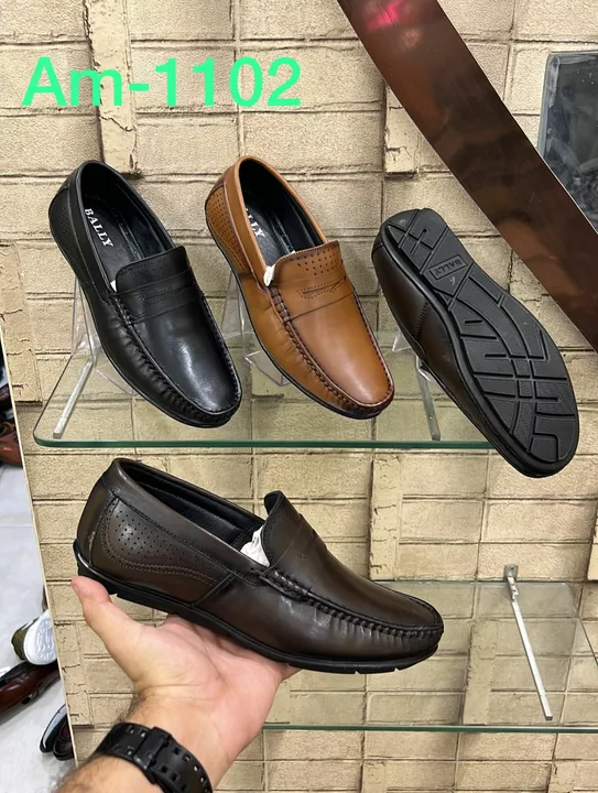 Mens genuine leather loafer shoes crust leather  uploaded by gainternational0562@gmail.com on 5/30/2024