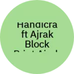 Business logo of Handicraft ajrak block print ajrak