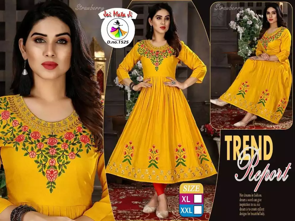 Fancy Work Kurtis xl xxl 290/- uploaded by Radha Creation , Maira sales for Readymade items on 1/2/2023