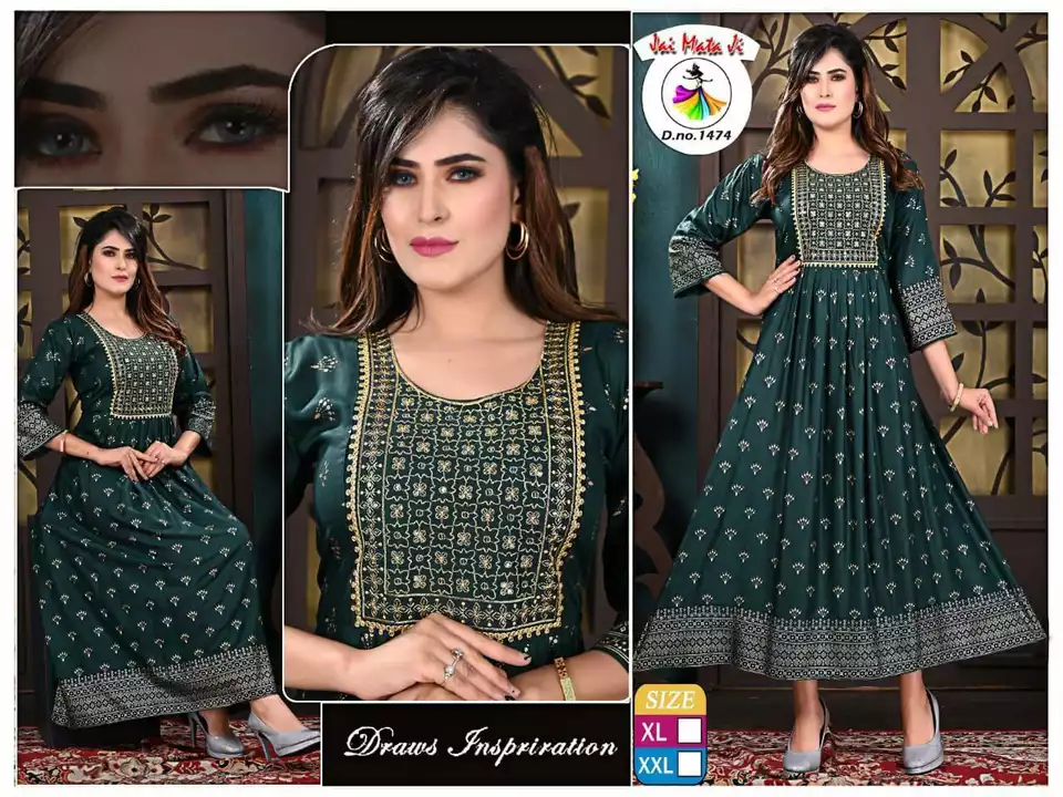 Fancy Work Kurtis xl xxl 290/- uploaded by Radha Creation , Maira sales for Readymade items on 1/2/2023