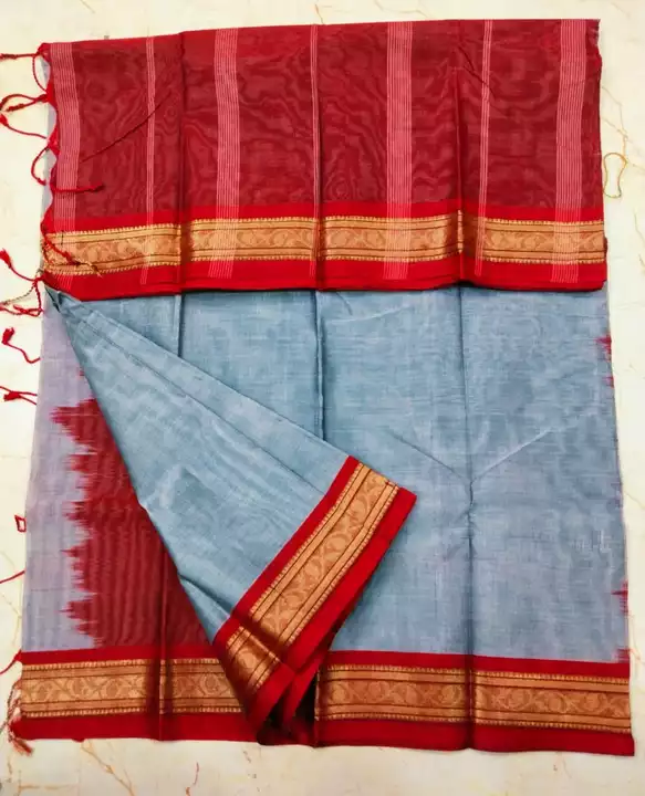 Masteraize cotton saree with bp uploaded by Shree's collection on 1/2/2023
