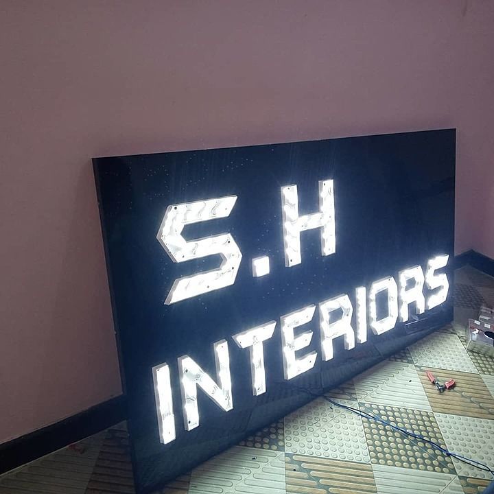 Acrylic LED sign board uploaded by business on 2/9/2021