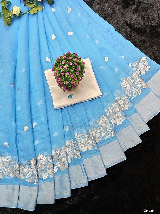 Chanderi fabric saree  uploaded by business on 2/9/2021