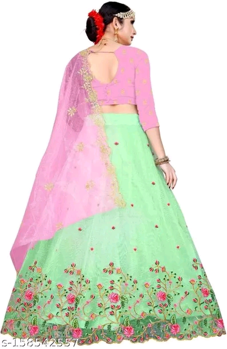Embroidered, Embellished, Solid, Self Design Semi Stitched Lehenga Choli  
Name: Embroidered, Embell uploaded by business on 1/3/2023
