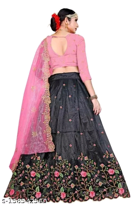 Embroidered, Embellished, Solid, Self Design Semi Stitched Lehenga Choli  
Name: Embroidered, Embell uploaded by business on 1/3/2023