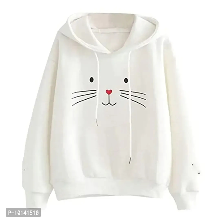 PDK Fashions Cat Hoodie for Women's ( White, S )
 uploaded by business on 1/3/2023