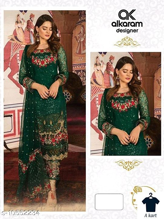 Chitrarekha Attractive Semi-stitched suits uploaded by business on 2/9/2021