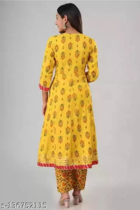 Printed Mustard colour Kurta With Pant & Dupatta

 uploaded by Yukti fashion on 1/3/2023
