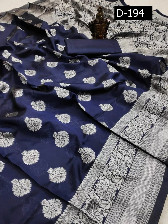 Soft LICHI silk saree uploaded by kanishka enterprise on 1/3/2023