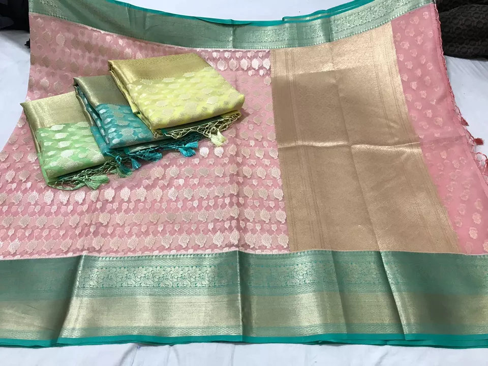 Banarasi pure organza saree... uploaded by Colors Collection on 5/28/2024